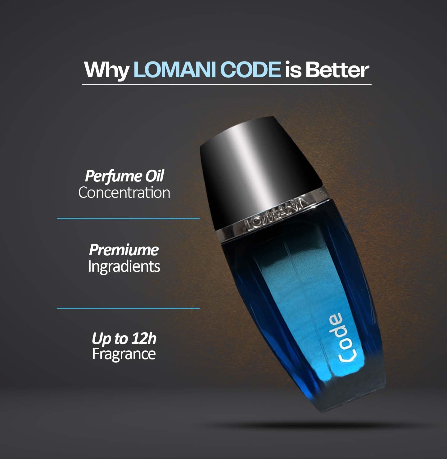 Lomani Code by Lomani for Men - EDT Spray,100 ml / 3.4 oz,I0030409